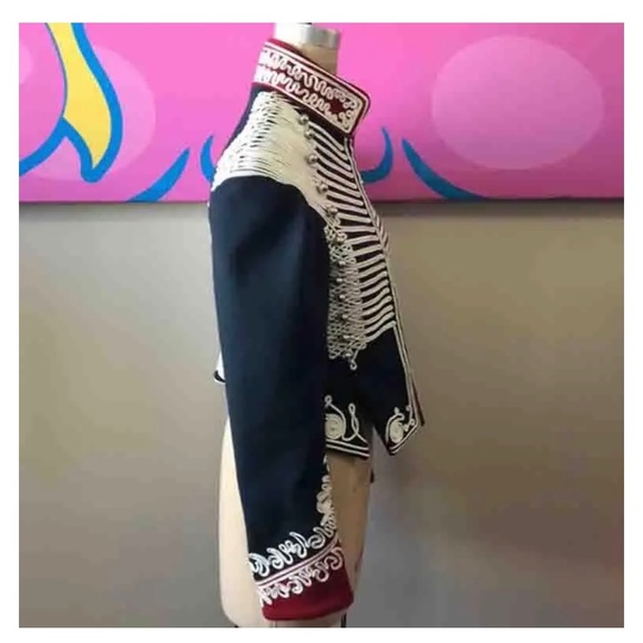 Burberry Military Jacket Navy Blue Red ( A must have staple ) - Picture 6 of 12